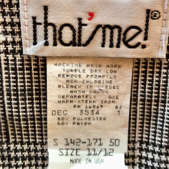 Vintage Glen Plaid Fitted Cropped Lined Blazer (11/12) - Picture 6 of 16